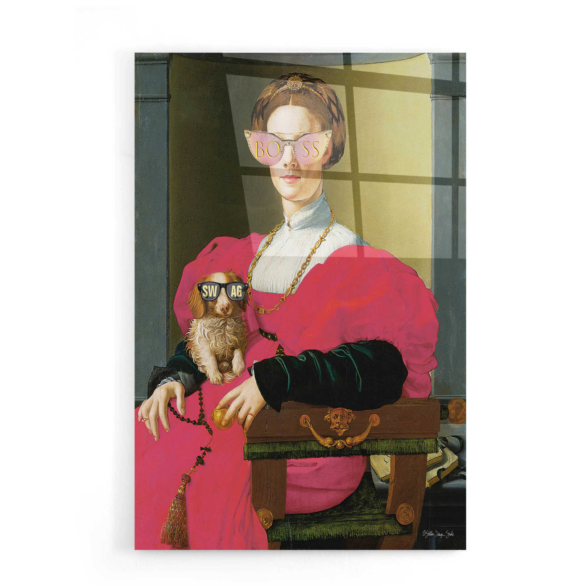 Epic Art 'Boss Lady' by Stellar Design Studio, Acrylic Glass Wall Art,16x24