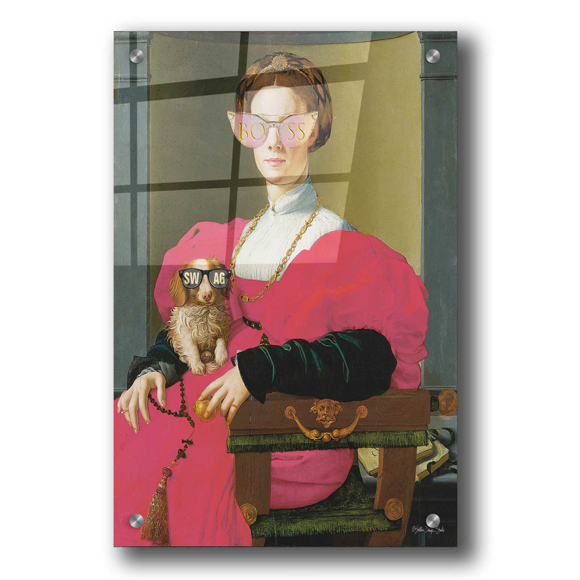 Epic Art 'Boss Lady' by Stellar Design Studio, Acrylic Glass Wall Art,24x36