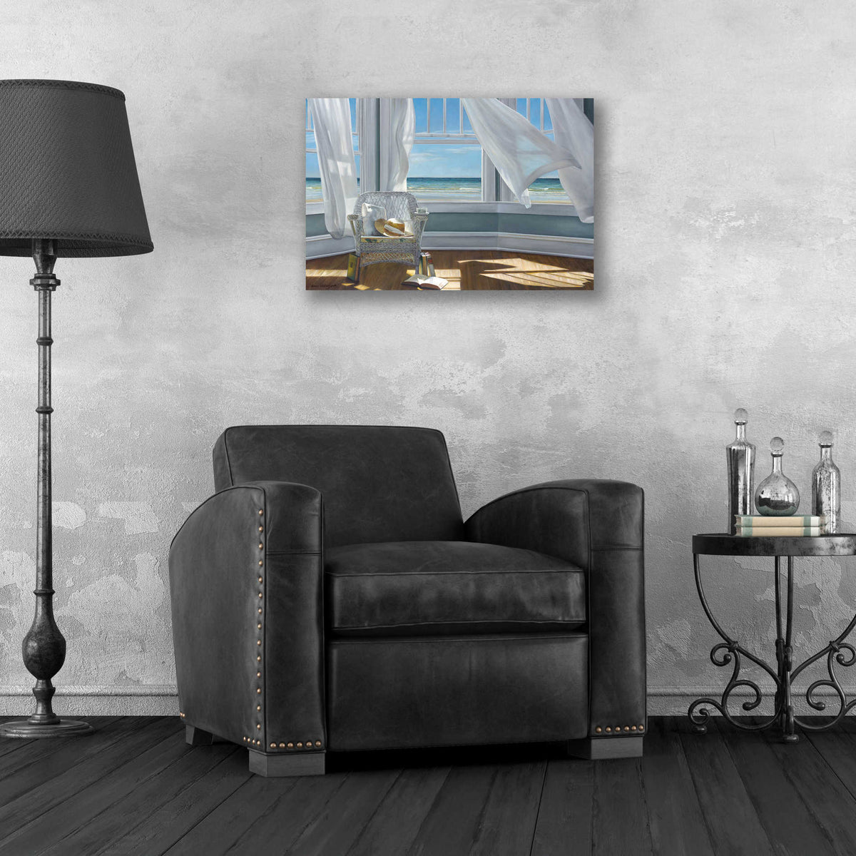 'Gentle Reader' by Karen Hollingsworth, Acrylic Wall Art,24x16