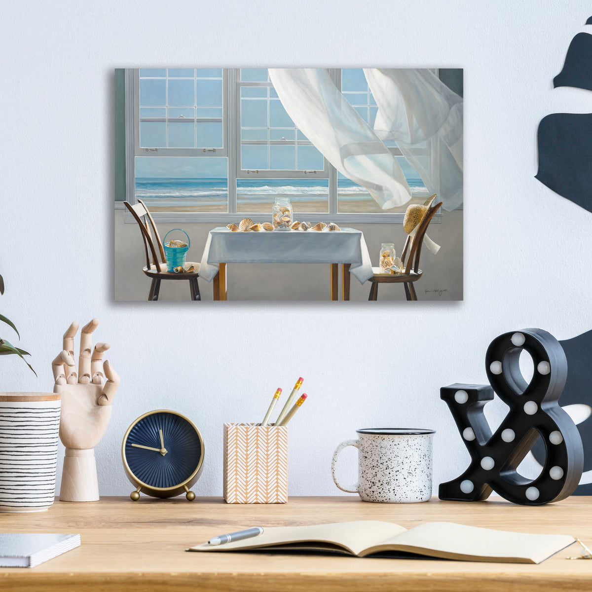 'The Shell Collectors' by Karen Hollingsworth, Acrylic Wall Art,16x12