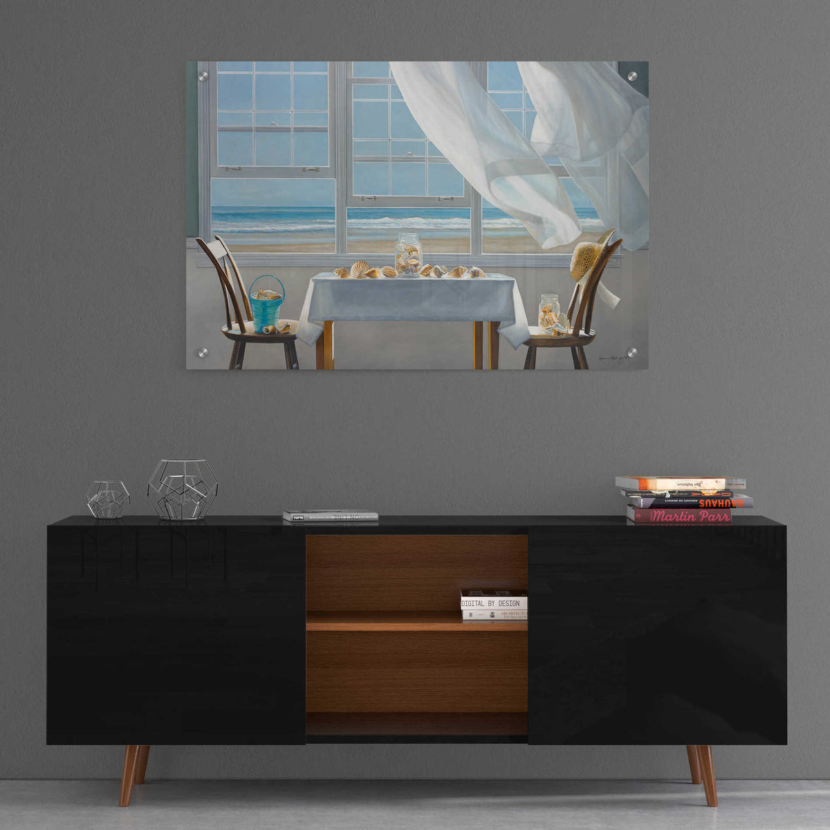'The Shell Collectors' by Karen Hollingsworth, Acrylic Wall Art,36x24