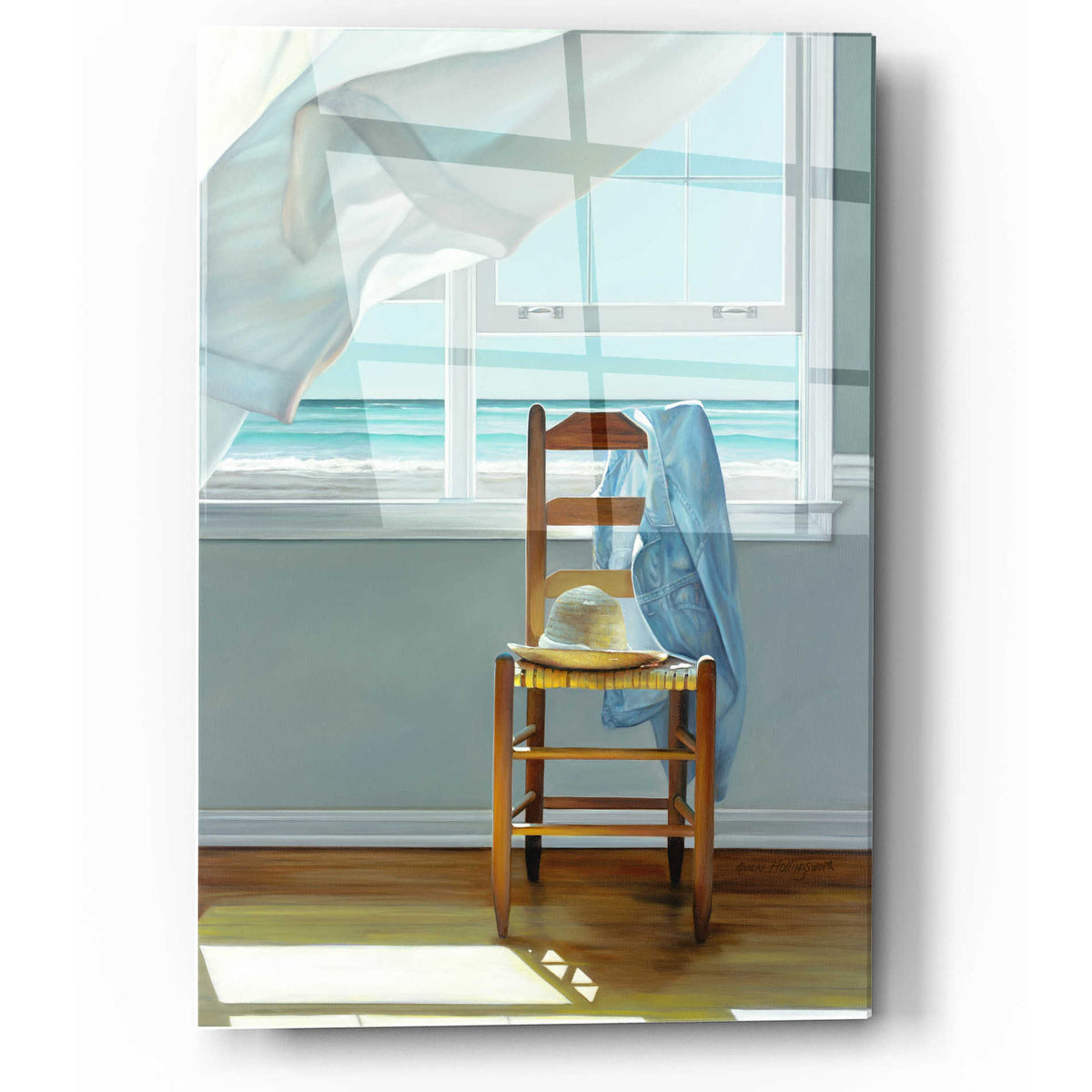 'Deep Breathing' by Karen Hollingsworth, Acrylic Wall Art
