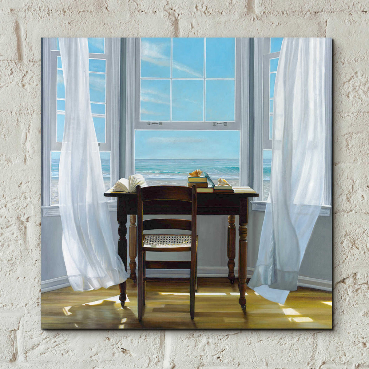 'Contemplation' by Karen Hollingsworth, Acrylic Wall Art,12x12