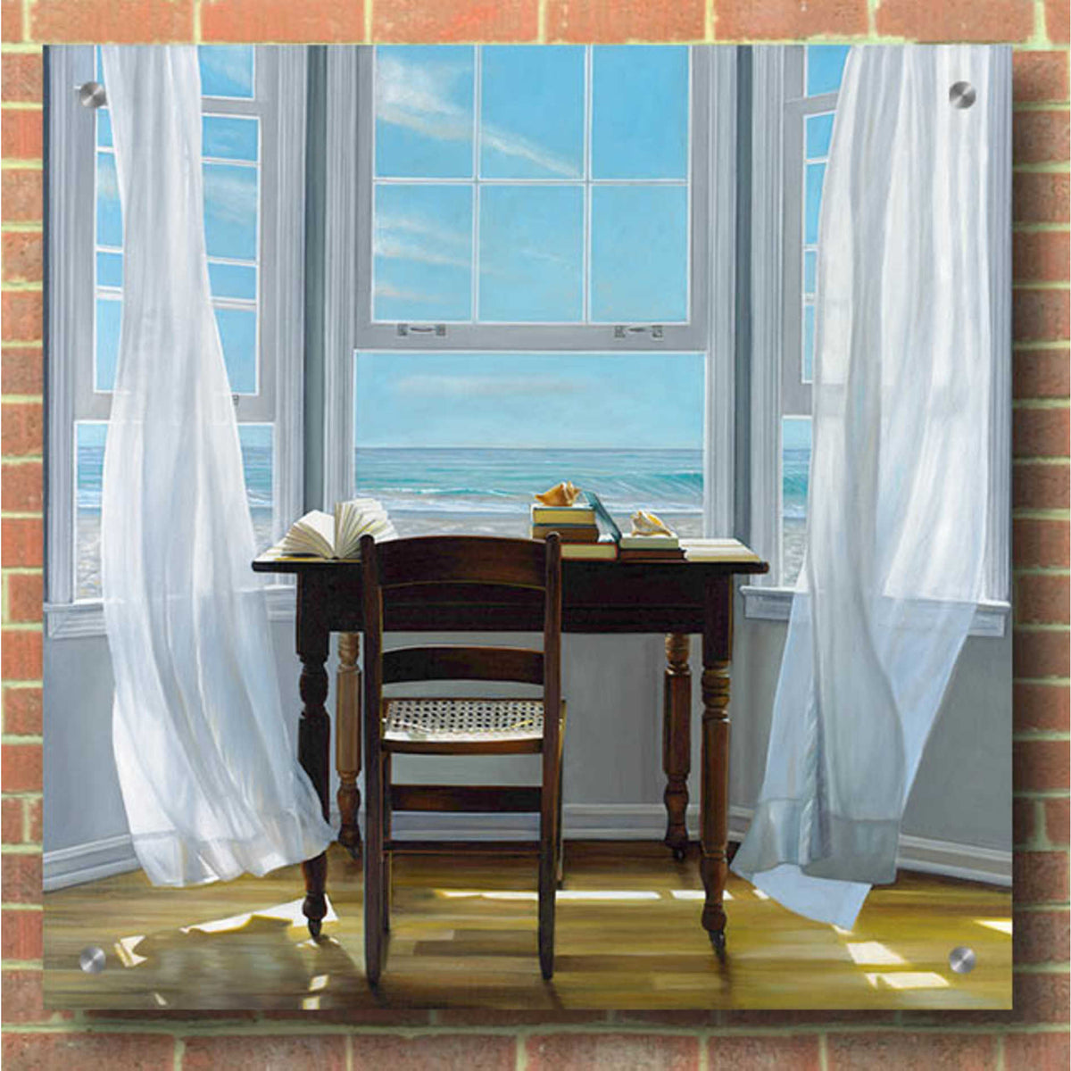 'Contemplation' by Karen Hollingsworth, Acrylic Wall Art,36x36