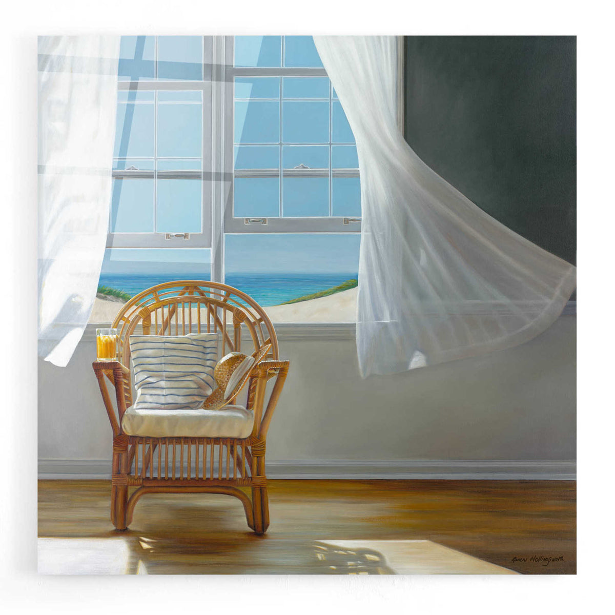 'Tea Time' by Karen Hollingsworth, Acrylic Wall Art