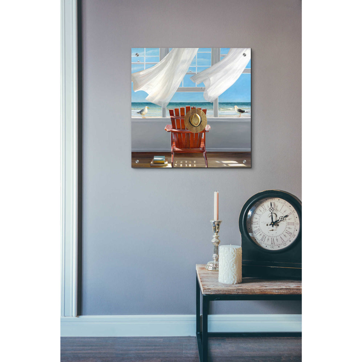 'Lookout' by Karen Hollingsworth, Acrylic Wall Art,24x24