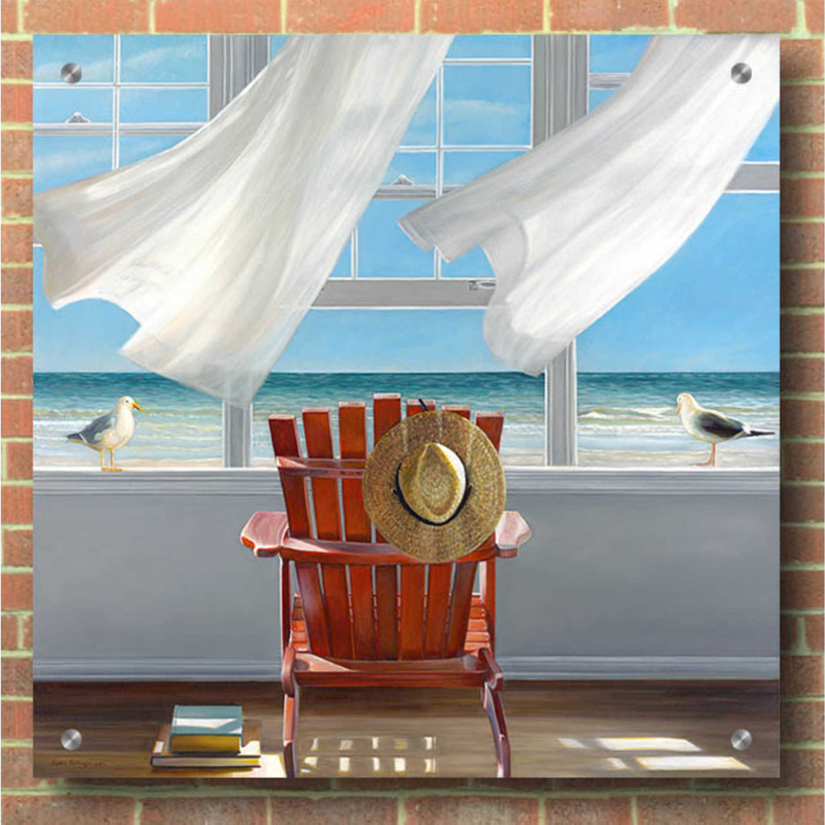 'Lookout' by Karen Hollingsworth, Acrylic Wall Art,36x36