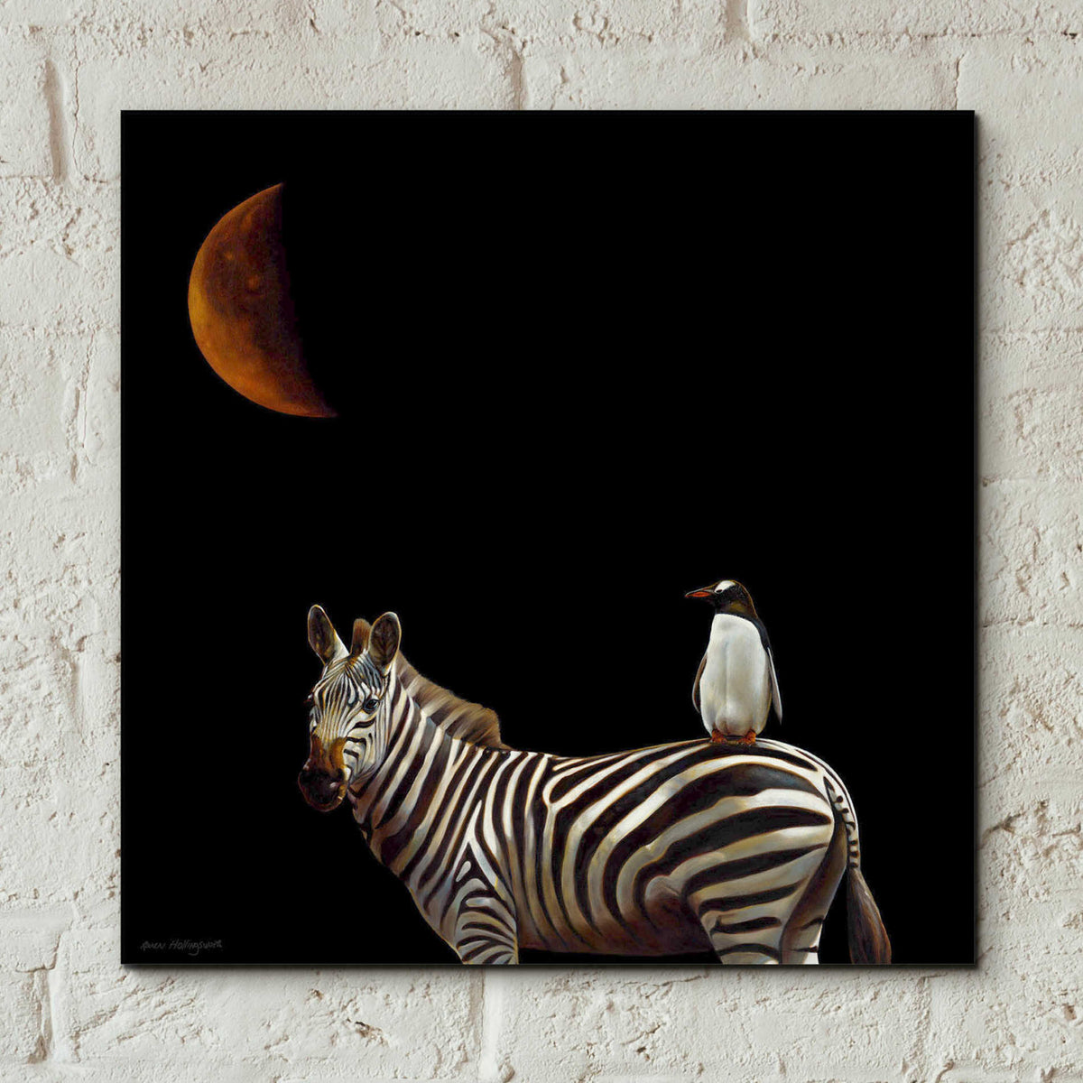 'Pilgrimage' by Karen Hollingsworth, Acrylic Wall Art,12x12