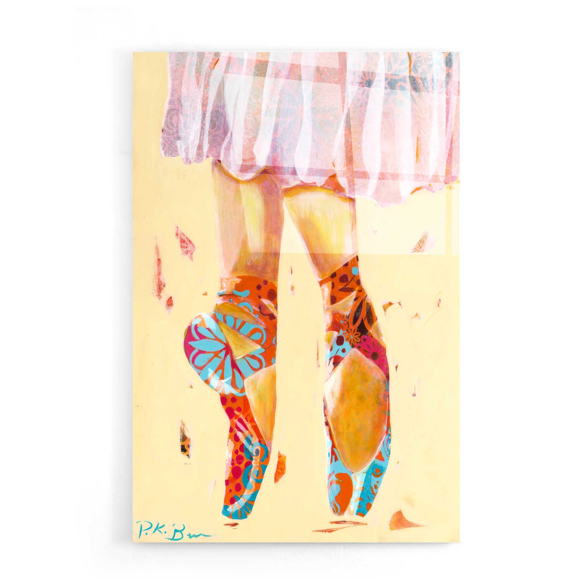 'Ballet Slippers' by Pamela Beer, Acrylic Wall Art,16x24
