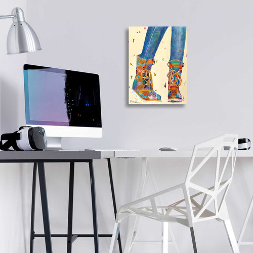'Hiking Boots' by Pamela Beer, Acrylic Wall Art,12x16