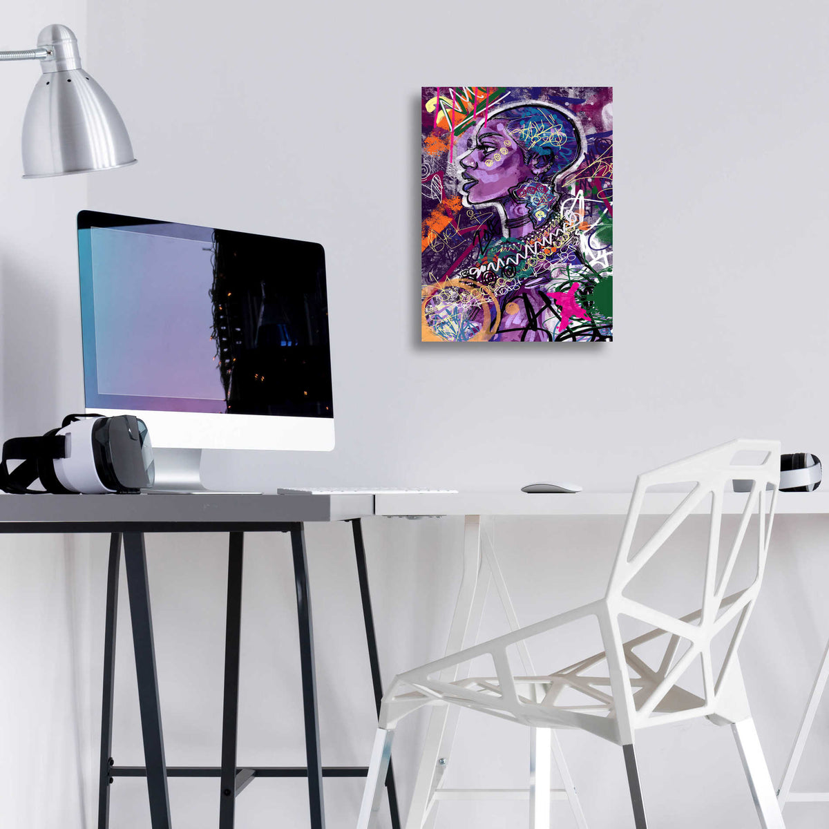 Epic Art 'Black is Love' by Justin Copeland, Acrylic Glass Wall Art,12x16