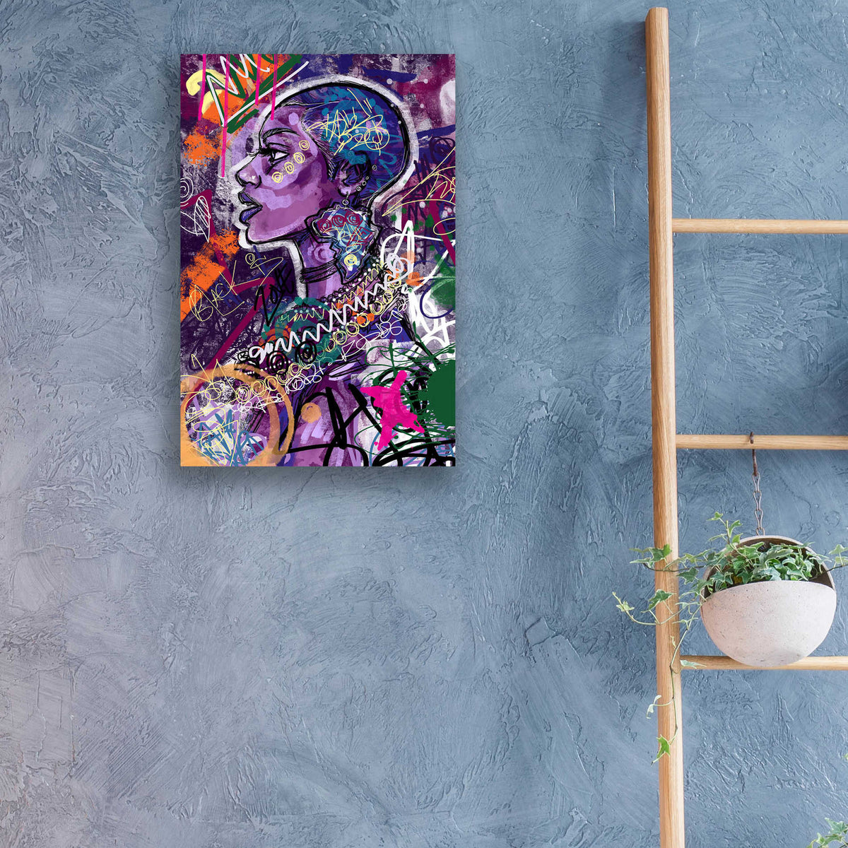 Epic Art 'Black is Love' by Justin Copeland, Acrylic Glass Wall Art,16x24