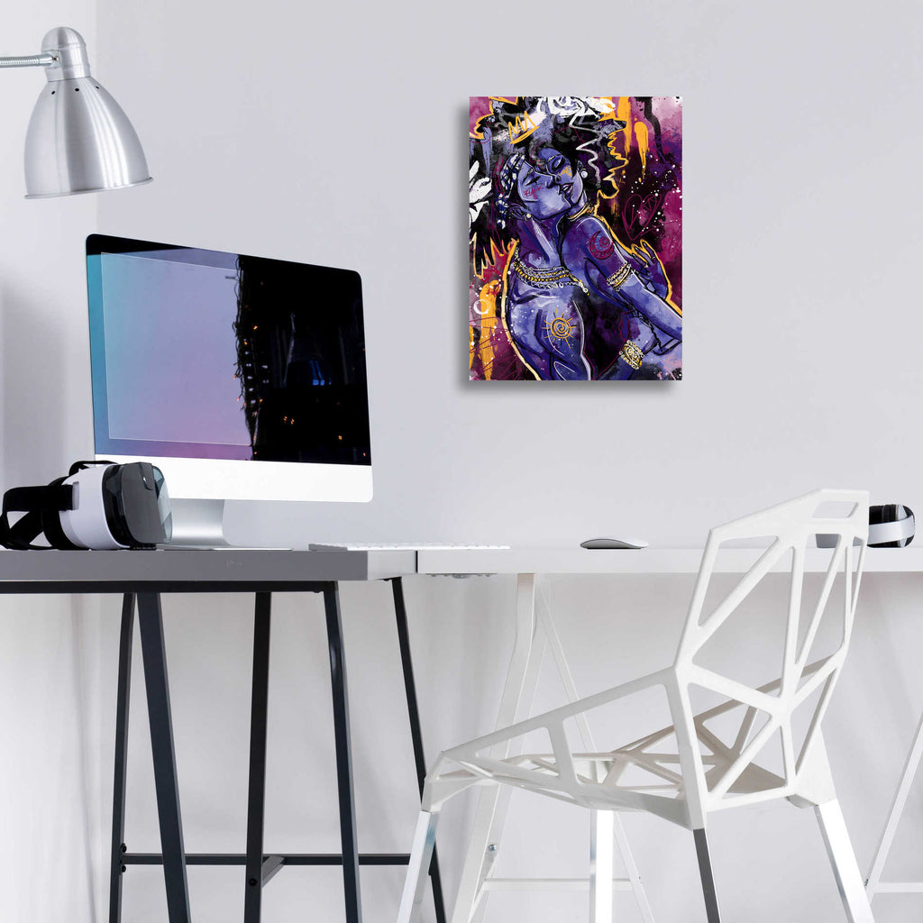 Epic Art 'Black Love' by Justin Copeland, Acrylic Glass Wall Art,12x16