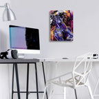 Epic Art 'Black Love' by Justin Copeland, Acrylic Glass Wall Art,12x16