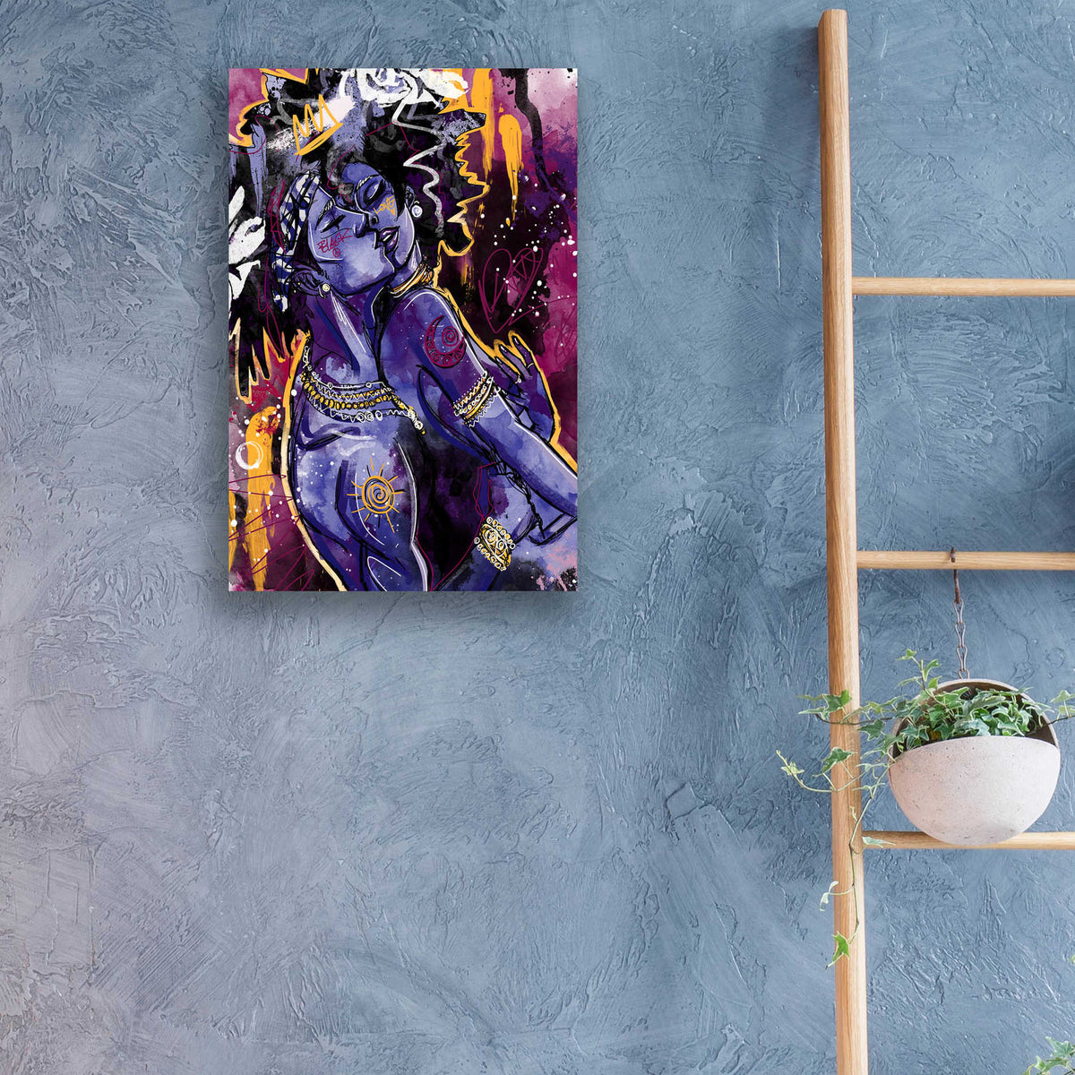 Epic Art 'Black Love' by Justin Copeland, Acrylic Glass Wall Art,16x24