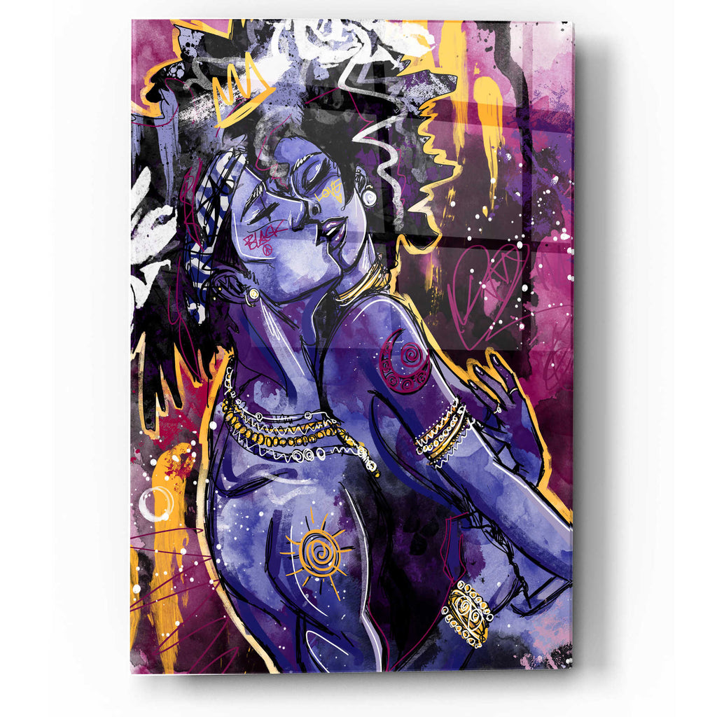 Epic Art 'Black Love' by Justin Copeland, Acrylic Glass Wall Art