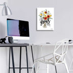 Epic Art 'Love Grows Here' by House Fenway, Acrylic Glass Wall Art,12x16