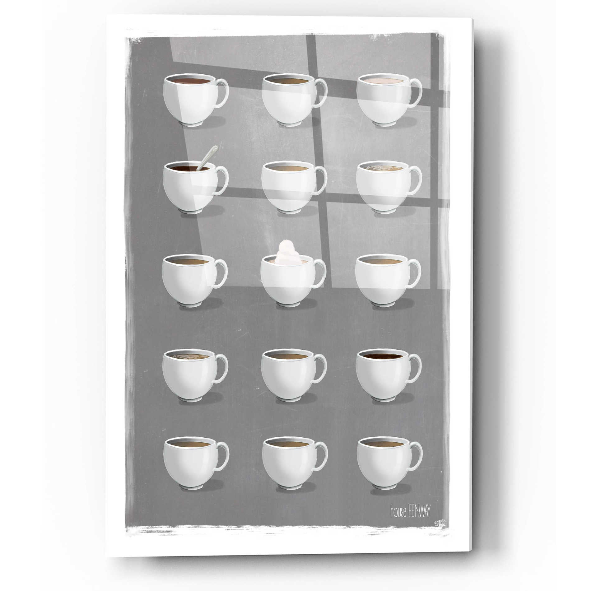 Epic Art 'Give Me All the Coffee' by House Fenway, Acrylic Glass Wall Art,12x16