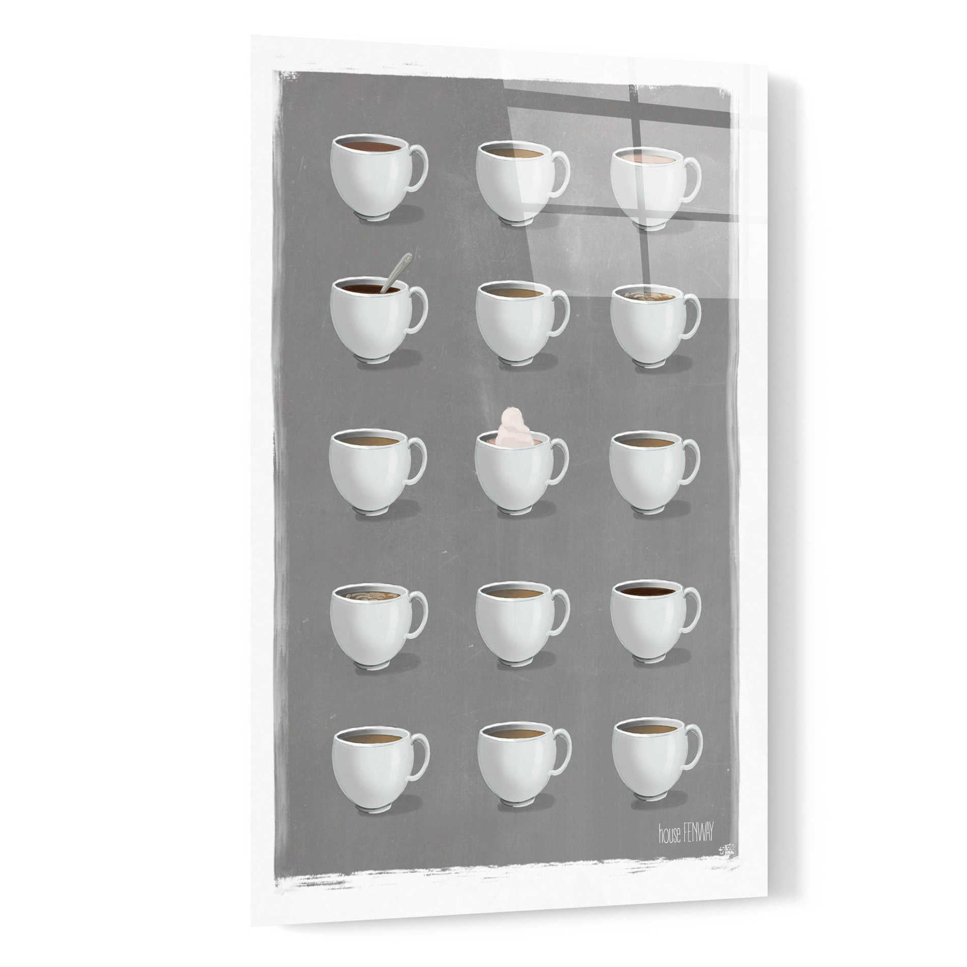 Epic Art 'Give Me All the Coffee' by House Fenway, Acrylic Glass Wall Art,16x24