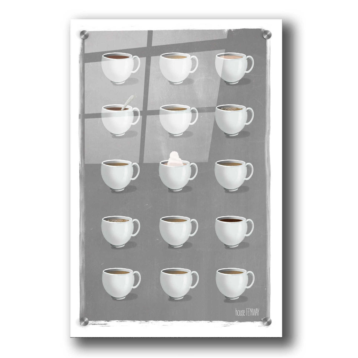 Epic Art 'Give Me All the Coffee' by House Fenway, Acrylic Glass Wall Art,24x36