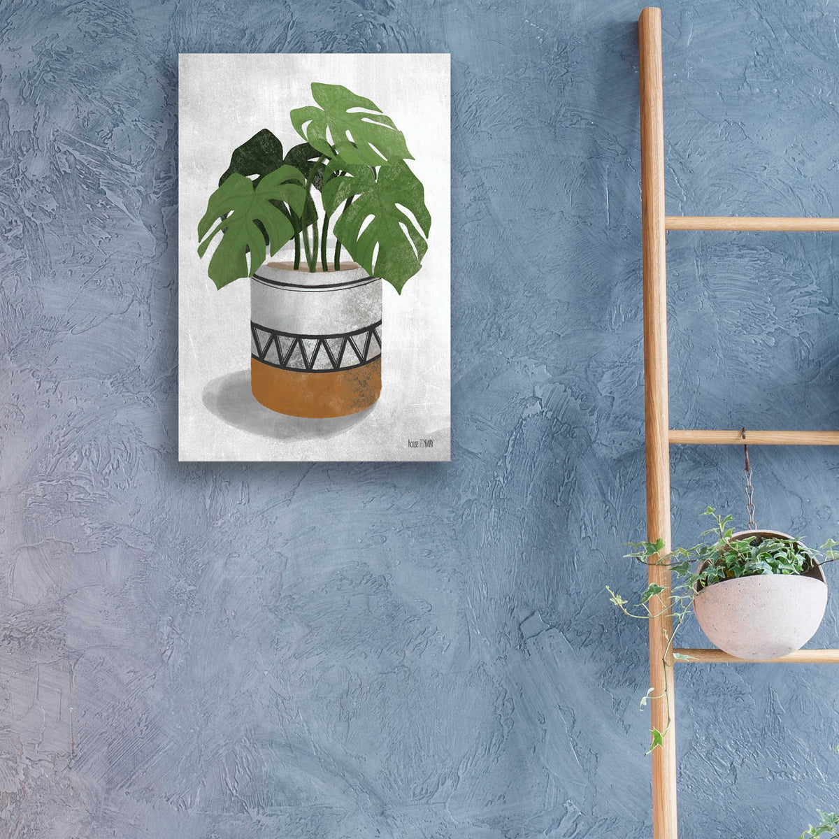 Epic Art 'Monstera Plant' by House Fenway, Acrylic Glass Wall Art,16x24