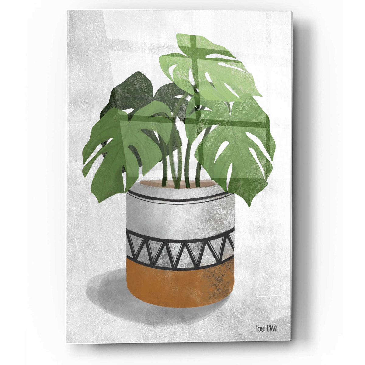 Epic Art 'Monstera Plant' by House Fenway, Acrylic Glass Wall Art