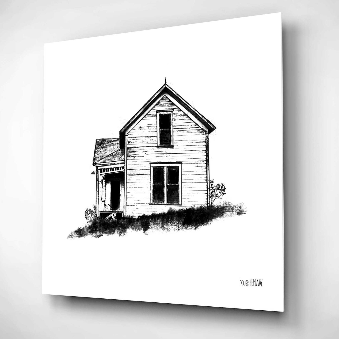 Epic Art 'Farmhouse II' by House Fenway, Acrylic Glass Wall Art,12x12