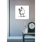 Epic Art 'Farmhouse Chicken' by House Fenway, Acrylic Glass Wall Art,24x24