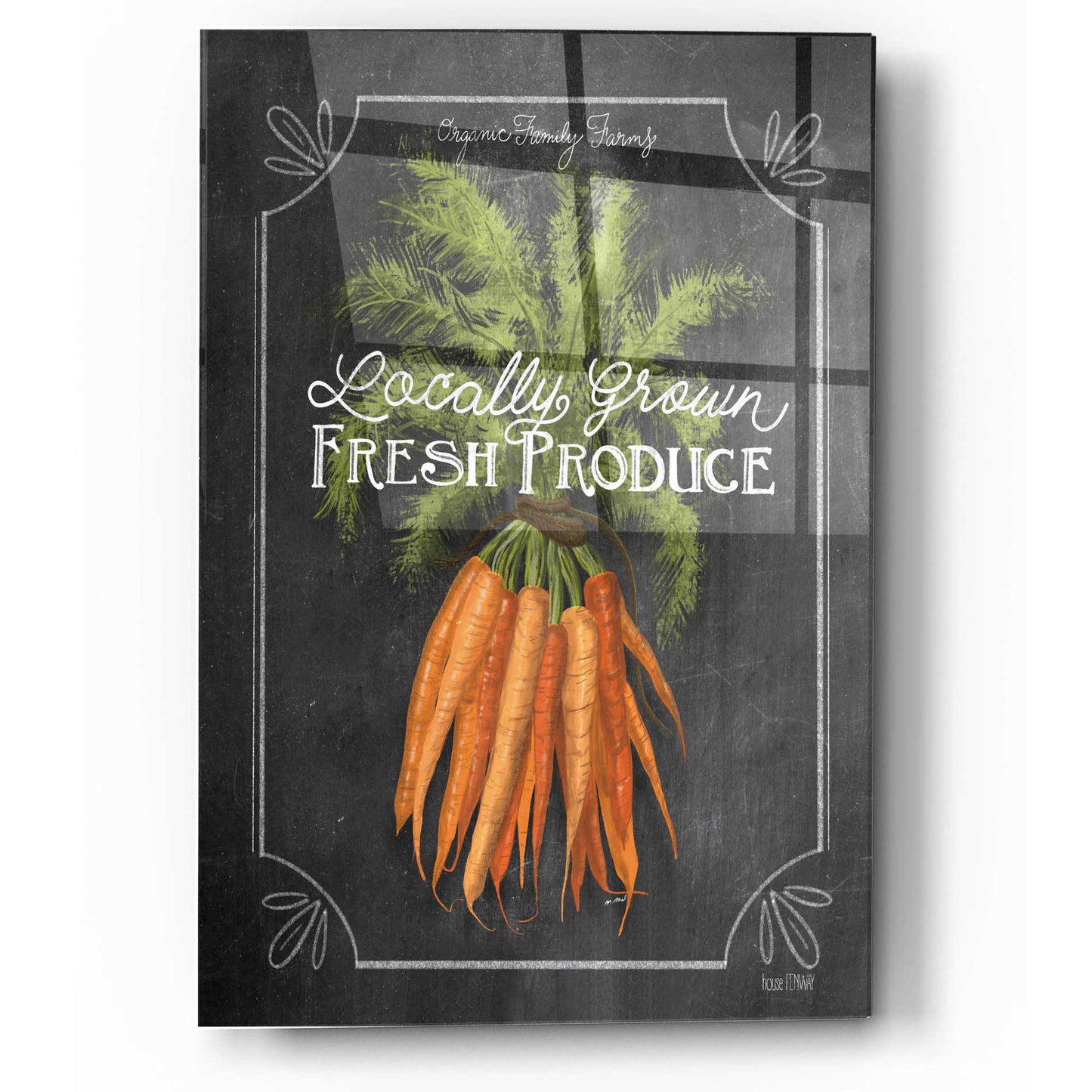 Epic Art 'Fresh Carrots' by House Fenway, Acrylic Glass Wall Art,12x16