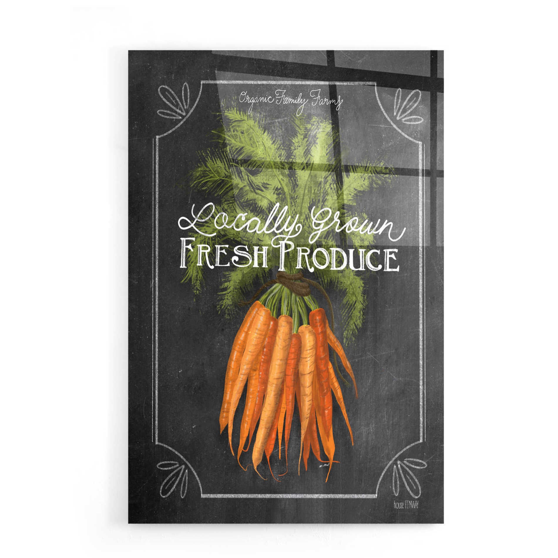 Epic Art 'Fresh Carrots' by House Fenway, Acrylic Glass Wall Art,16x24