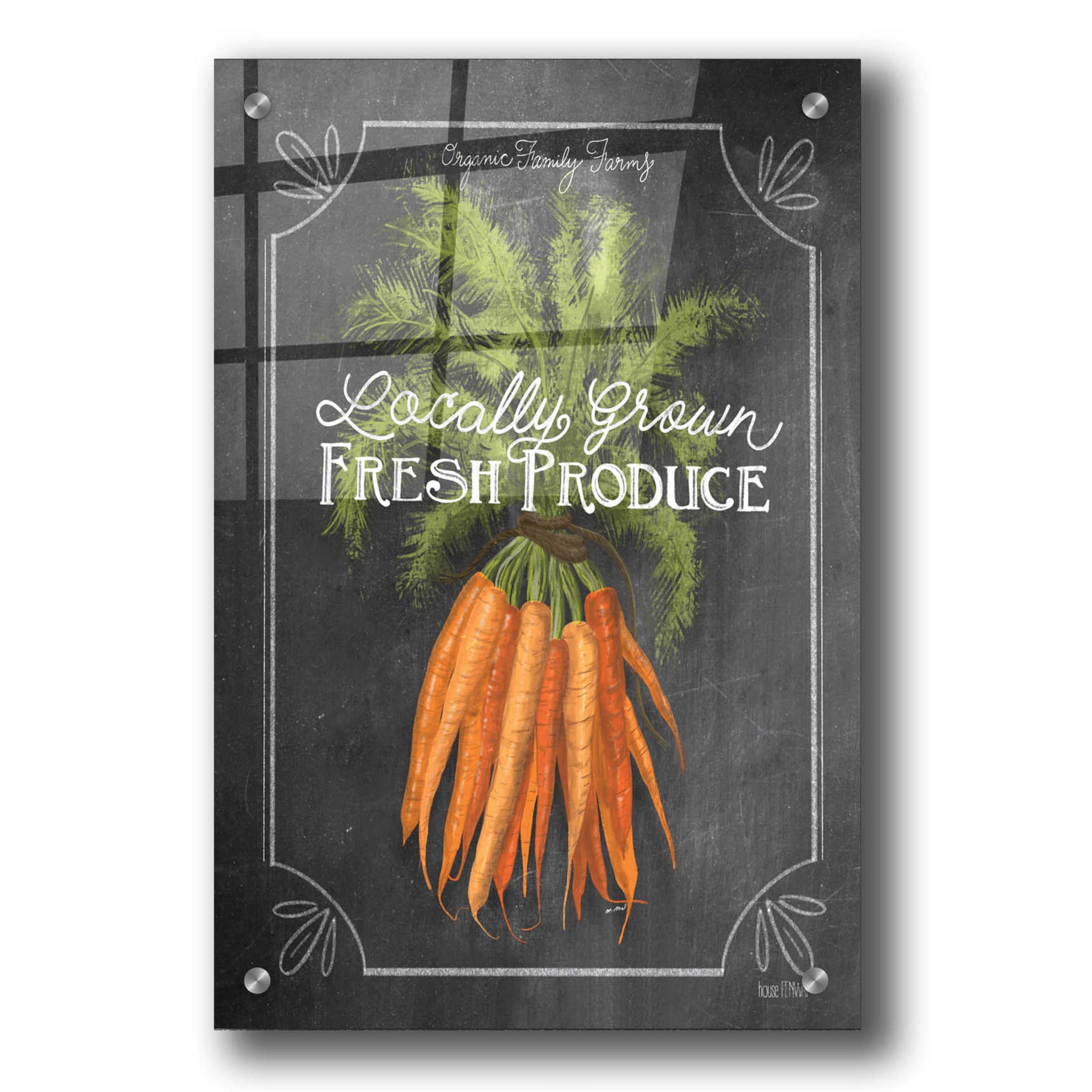 Epic Art 'Fresh Carrots' by House Fenway, Acrylic Glass Wall Art,24x36