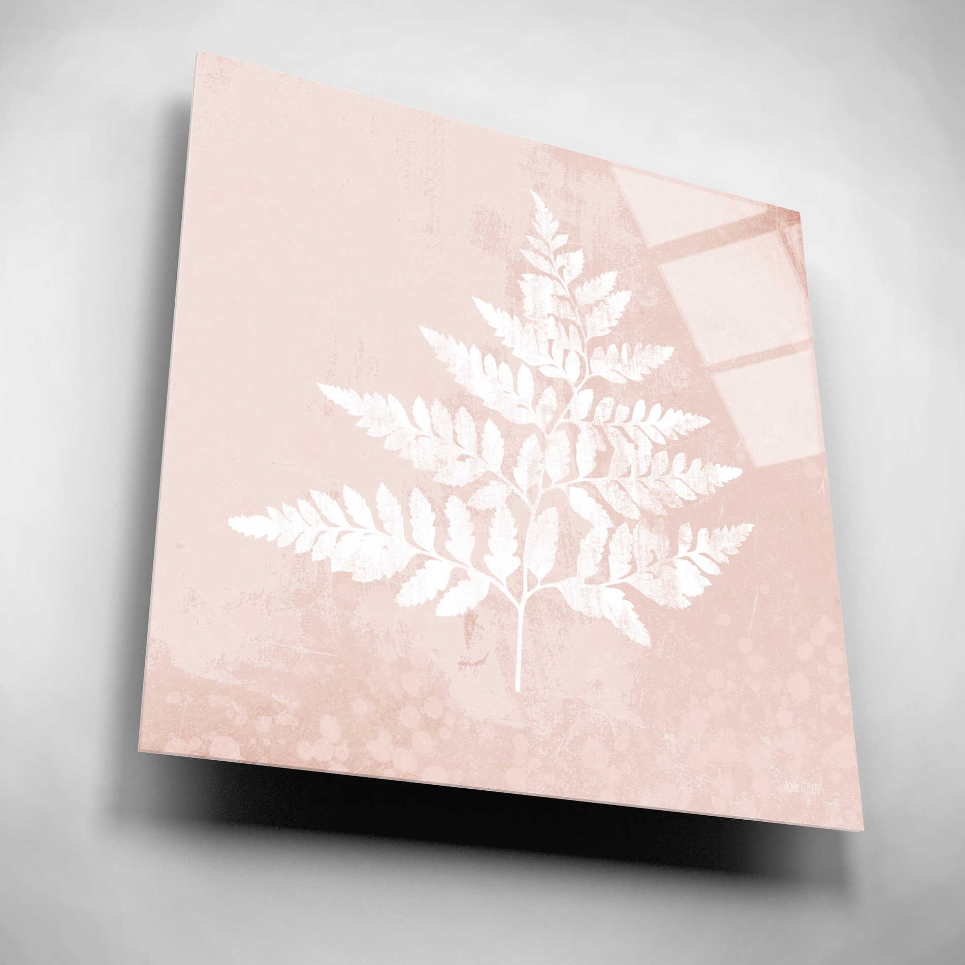 Epic Art 'Blush Fern I' by House Fenway, Acrylic Glass Wall Art,12x12