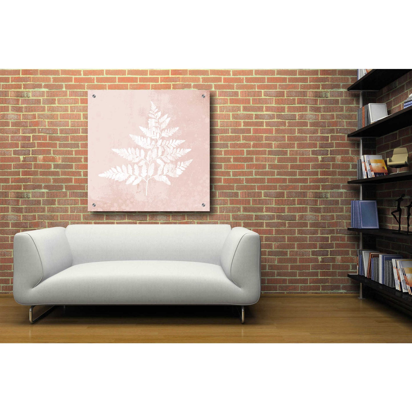 Epic Art 'Blush Fern I' by House Fenway, Acrylic Glass Wall Art,36x36