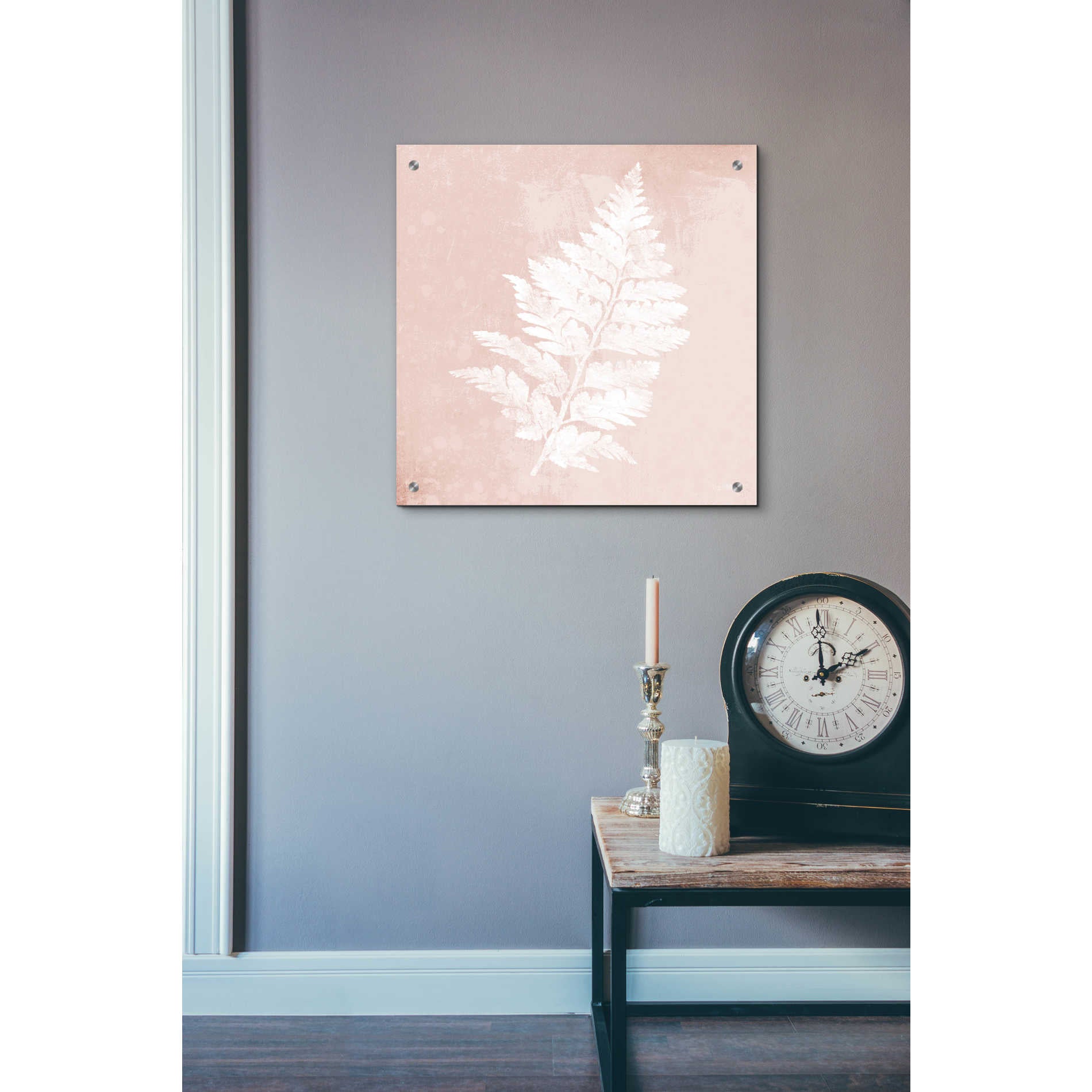 Epic Art 'Blush Fern II' by House Fenway, Acrylic Glass Wall Art,24x24