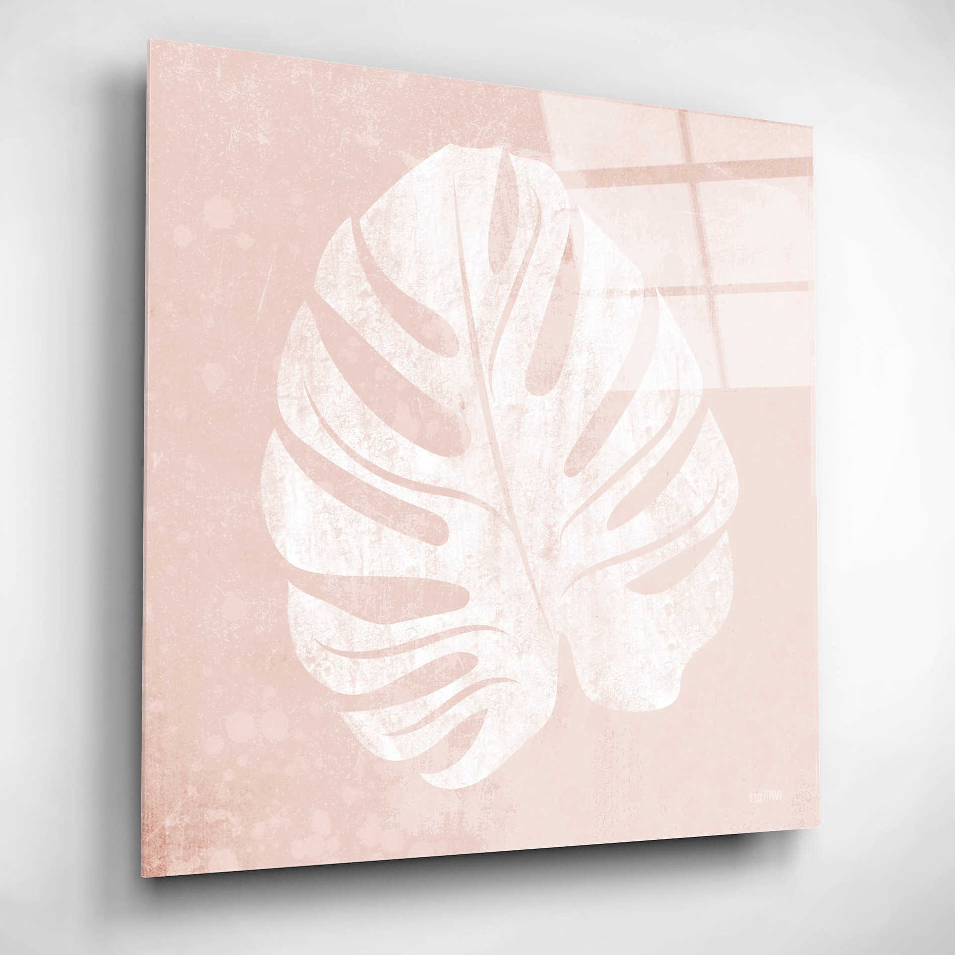 Epic Art 'Blush Fern III' by House Fenway, Acrylic Glass Wall Art,12x12