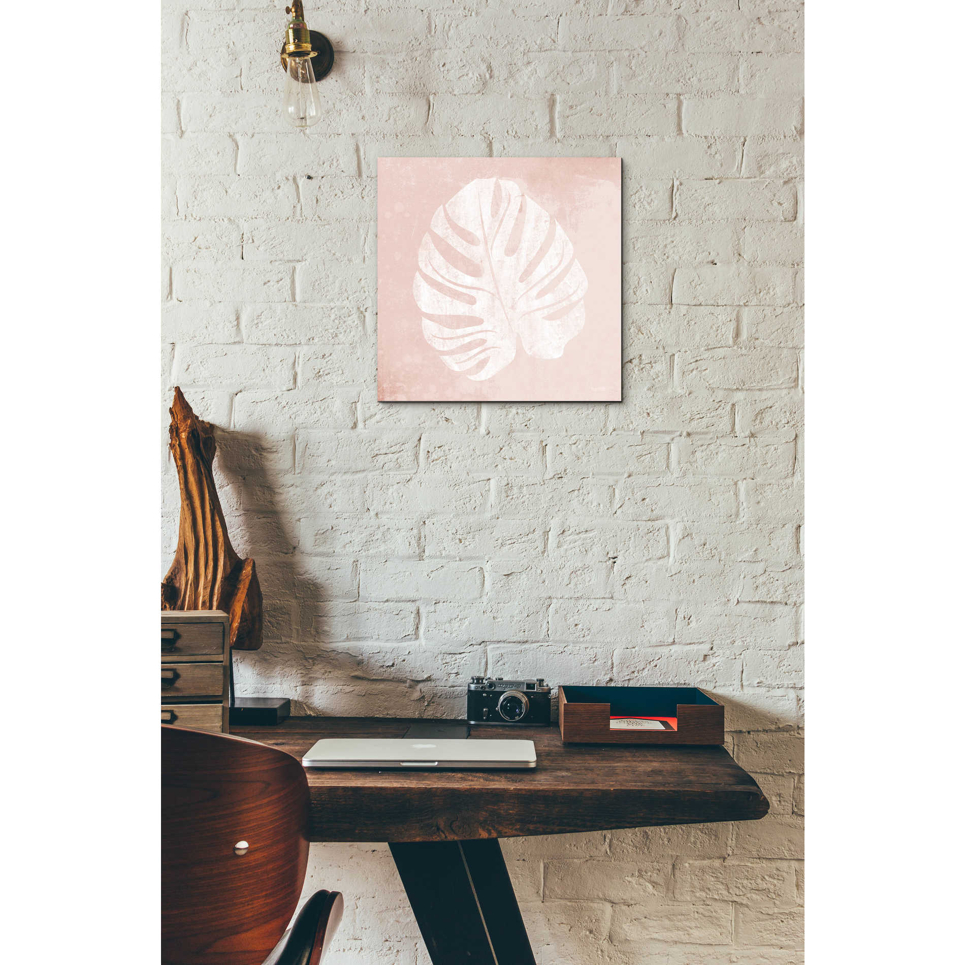 Epic Art 'Blush Fern III' by House Fenway, Acrylic Glass Wall Art,12x12