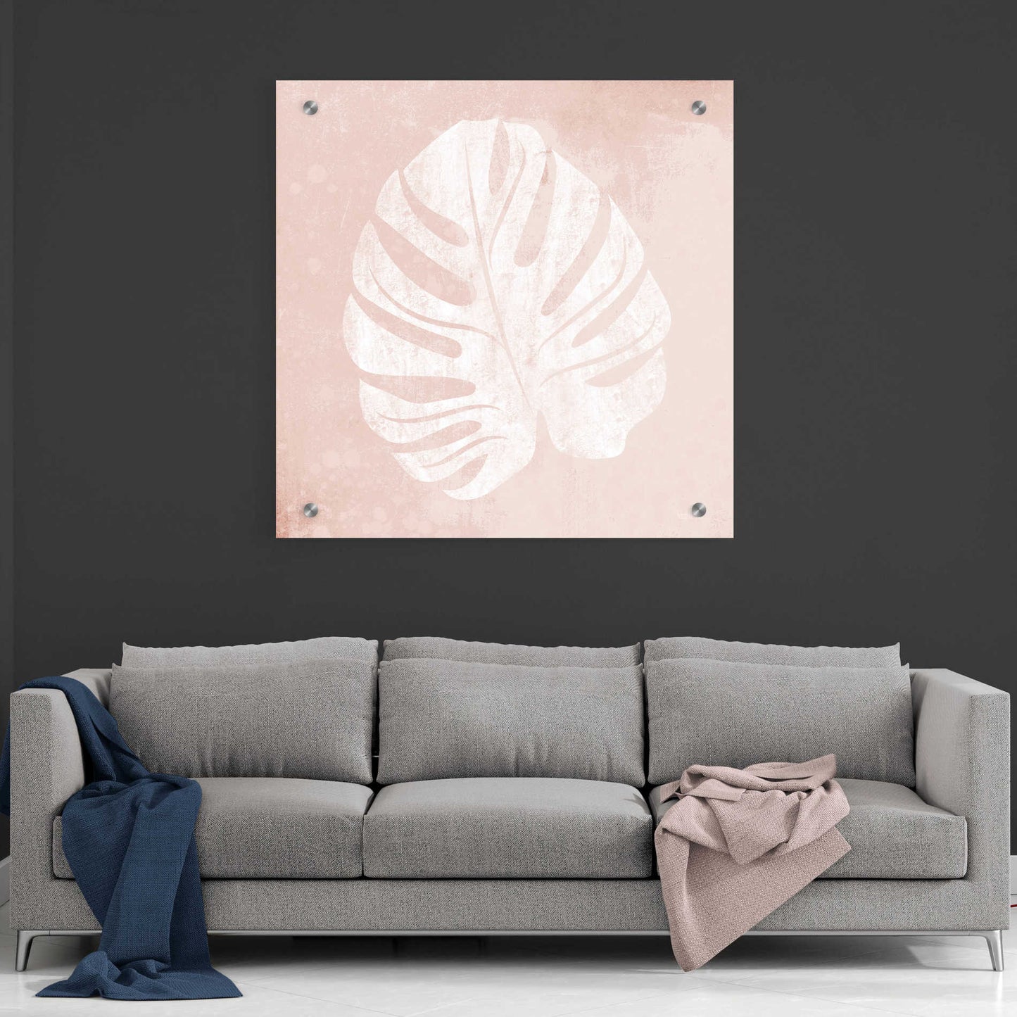 Epic Art 'Blush Fern III' by House Fenway, Acrylic Glass Wall Art,36x36