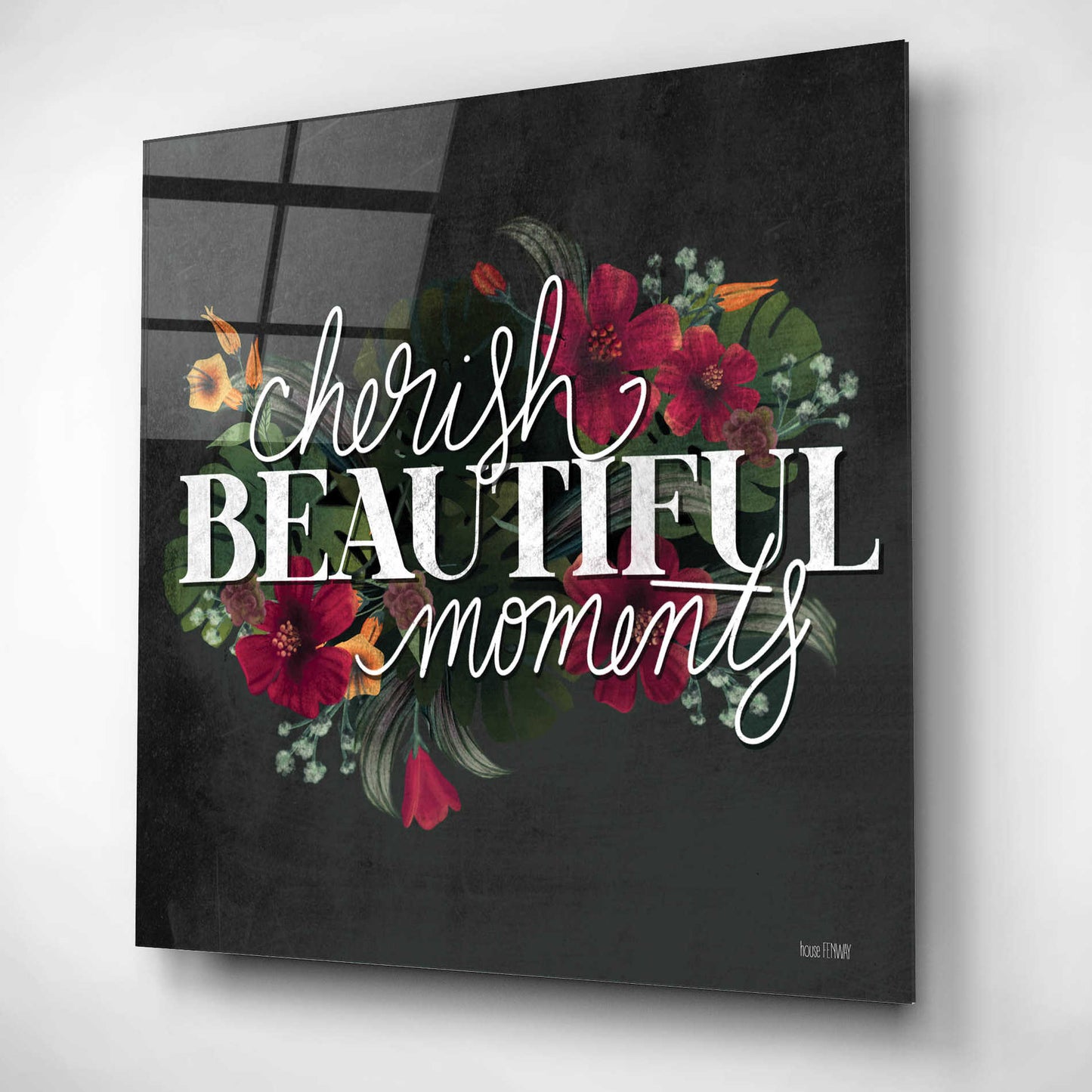 Epic Art 'Cherish Moments' by House Fenway, Acrylic Glass Wall Art,12x12