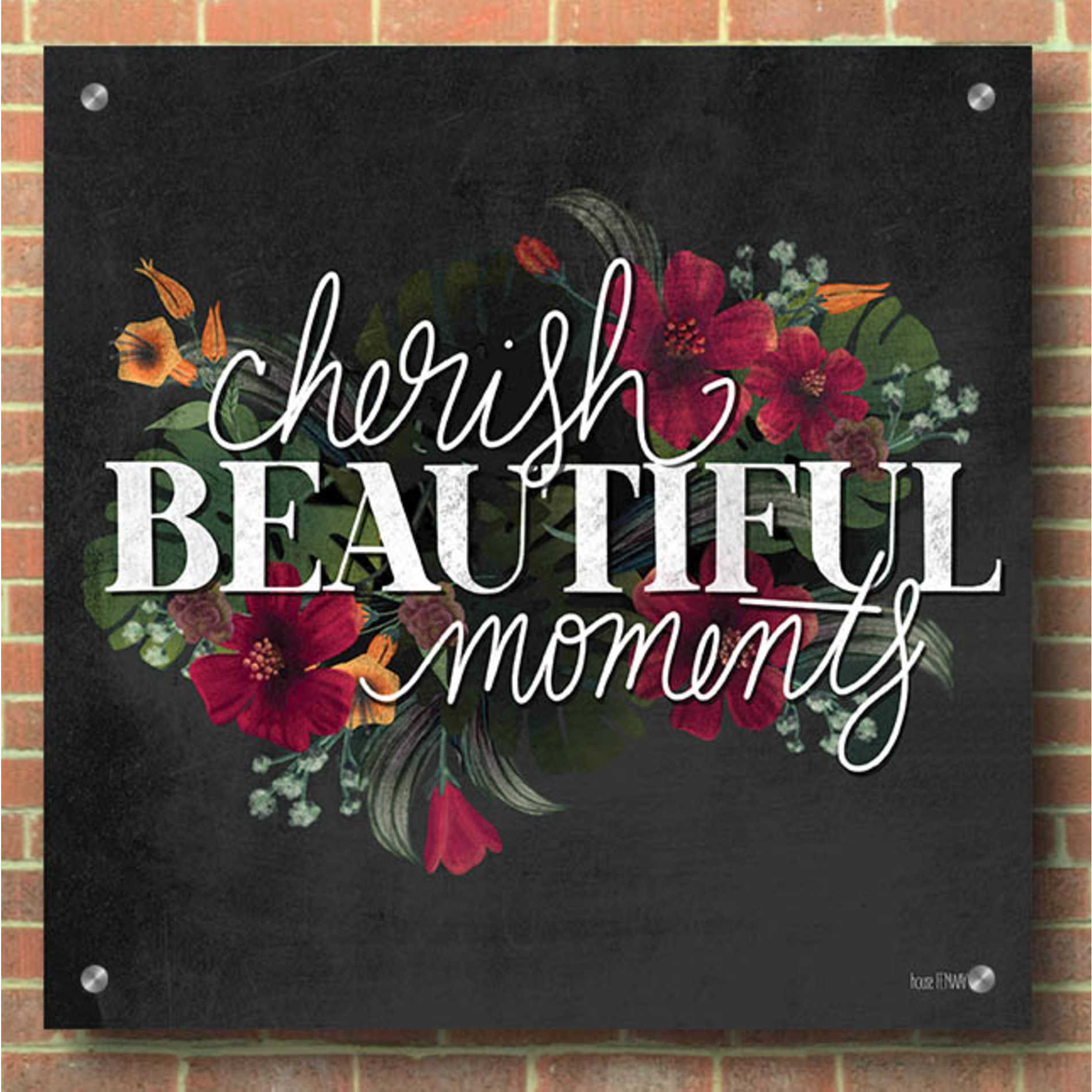 Epic Art 'Cherish Moments' by House Fenway, Acrylic Glass Wall Art,36x36