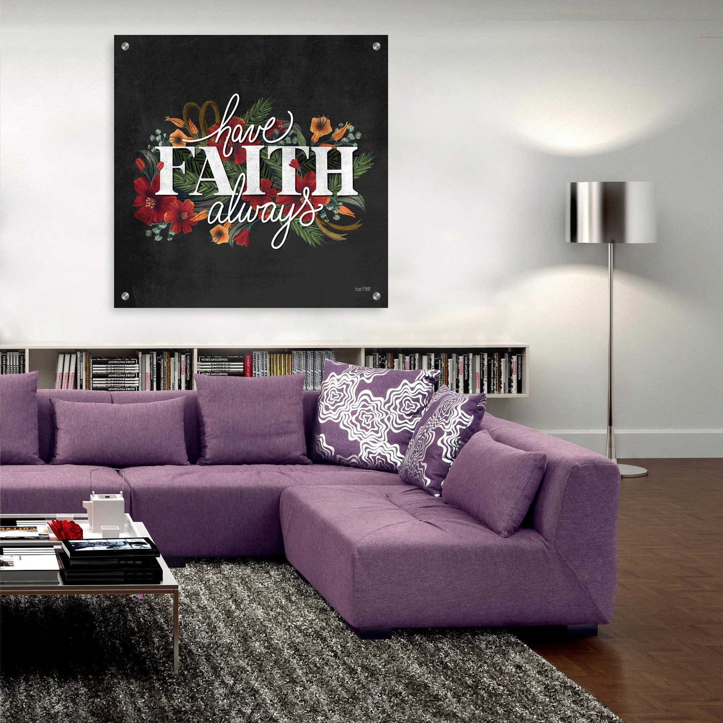 Epic Art 'Have Faith' by House Fenway, Acrylic Glass Wall Art,36x36