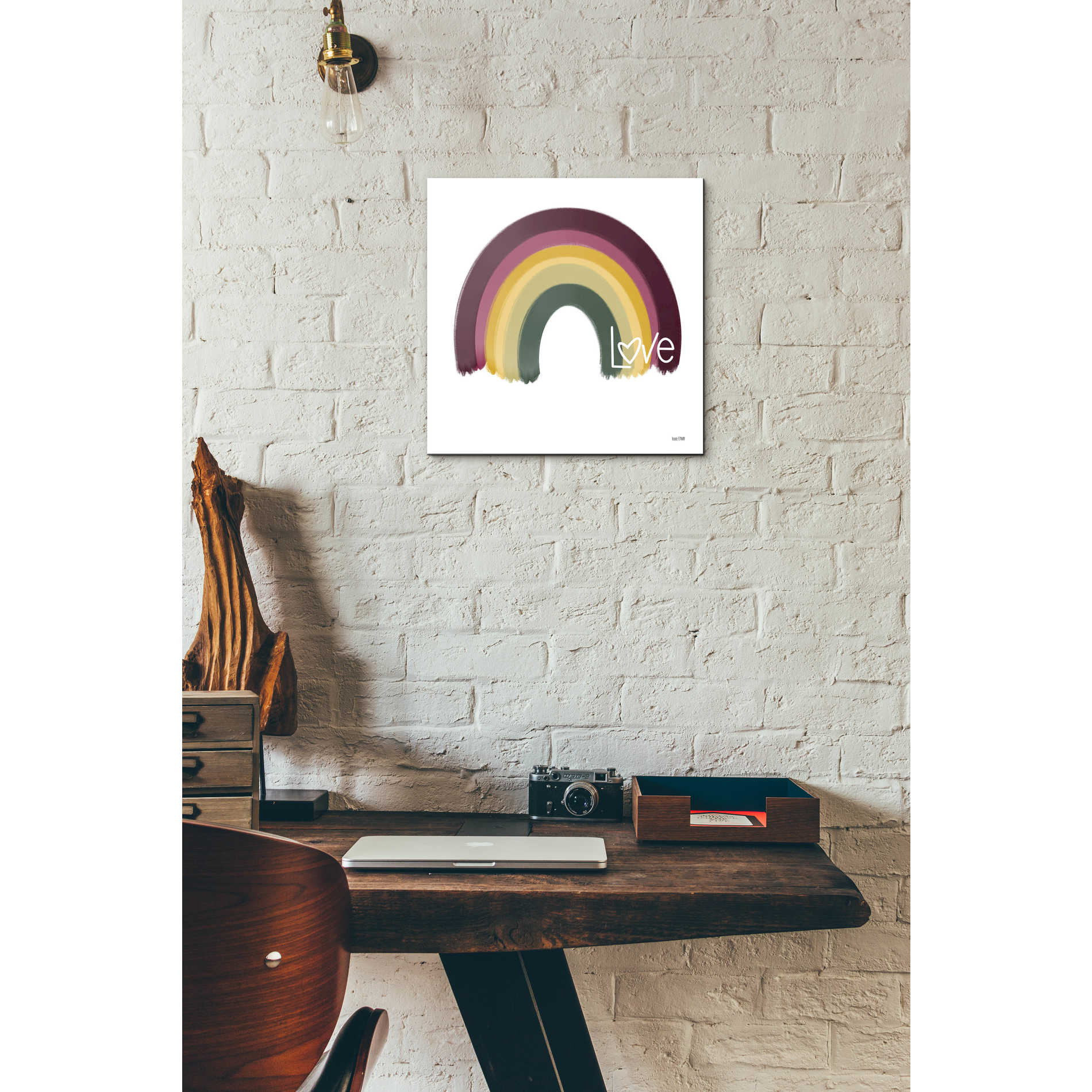 Epic Art 'Painted Rainbow' by House Fenway, Acrylic Glass Wall Art,12x12