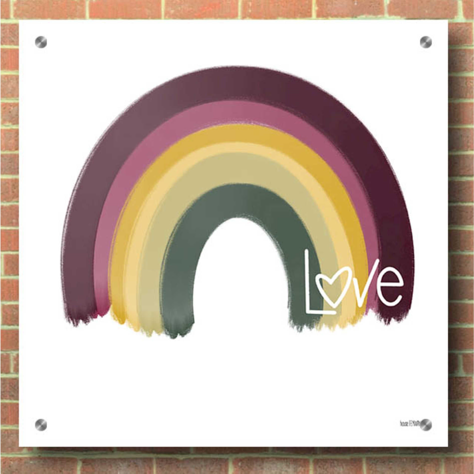 Epic Art 'Painted Rainbow' by House Fenway, Acrylic Glass Wall Art,36x36