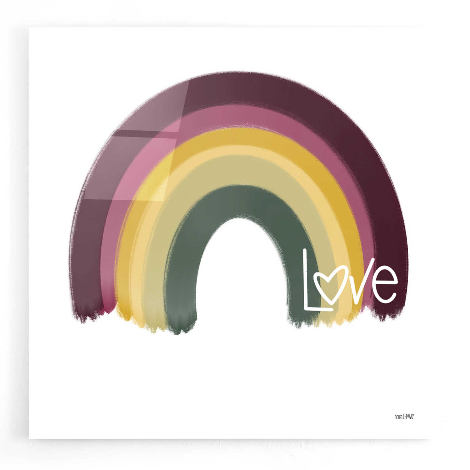 Epic Art 'Painted Rainbow' by House Fenway, Acrylic Glass Wall Art