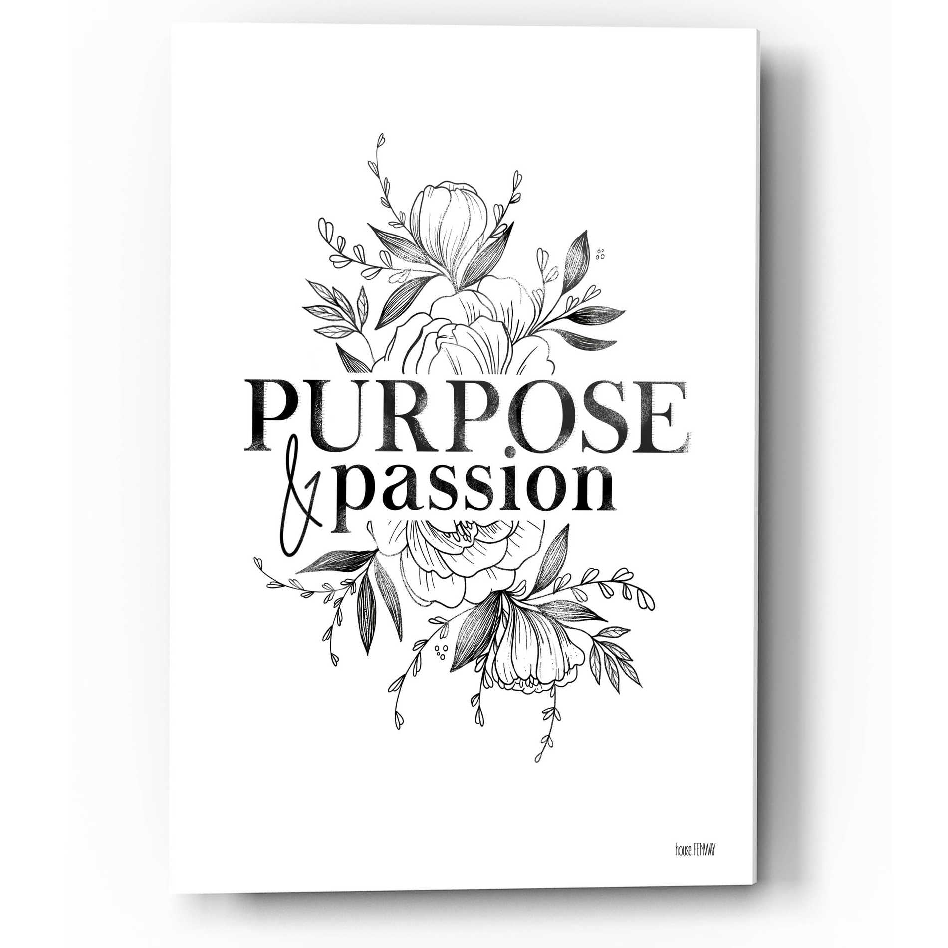 Epic Art 'Purpose & Passion' by House Fenway, Acrylic Glass Wall Art,12x16