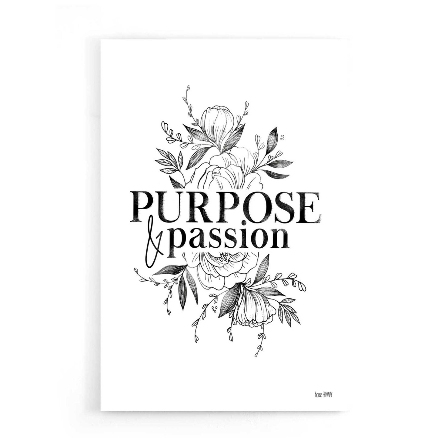 Epic Art 'Purpose & Passion' by House Fenway, Acrylic Glass Wall Art,16x24