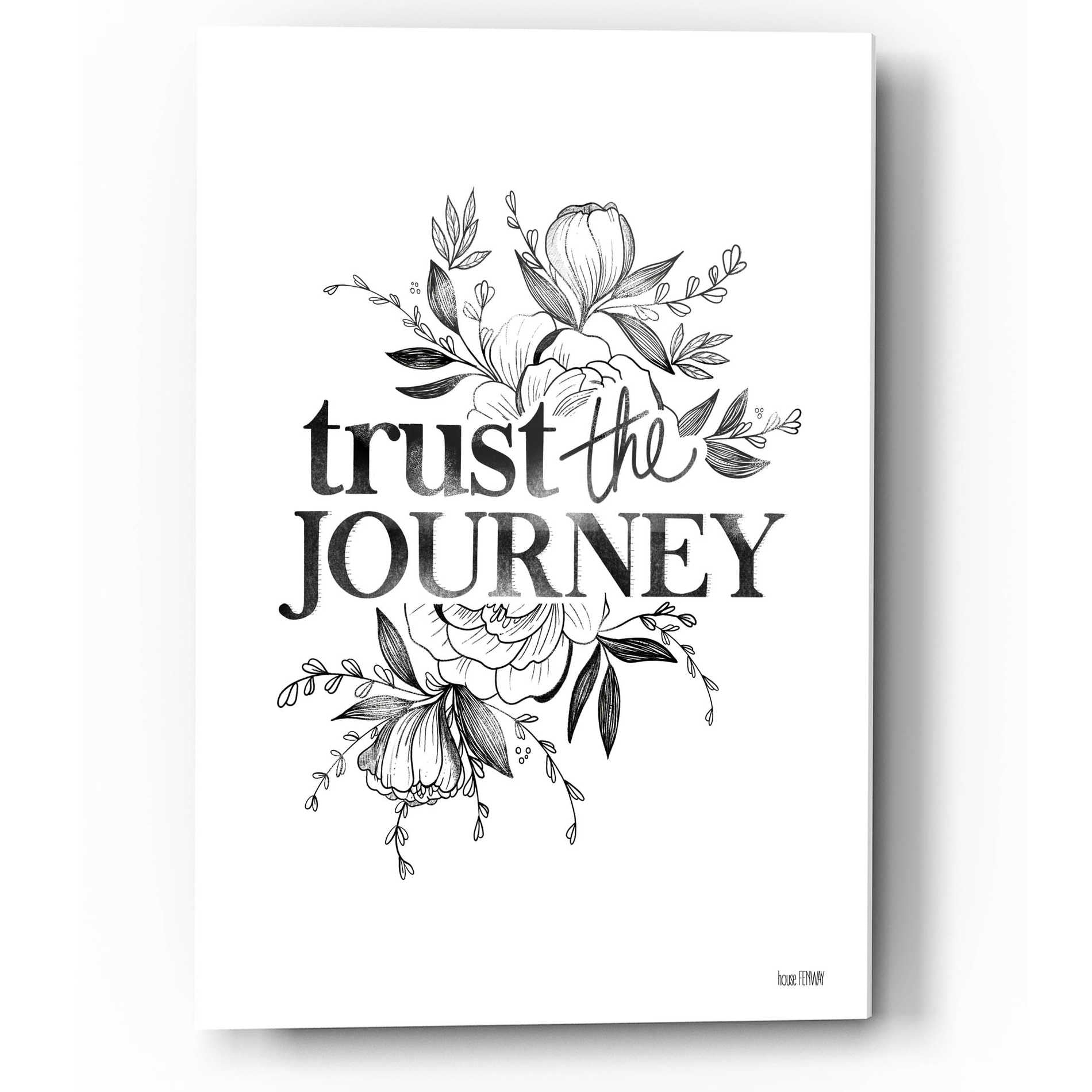 Epic Art 'Trust the Journey' by House Fenway, Acrylic Glass Wall Art,12x16