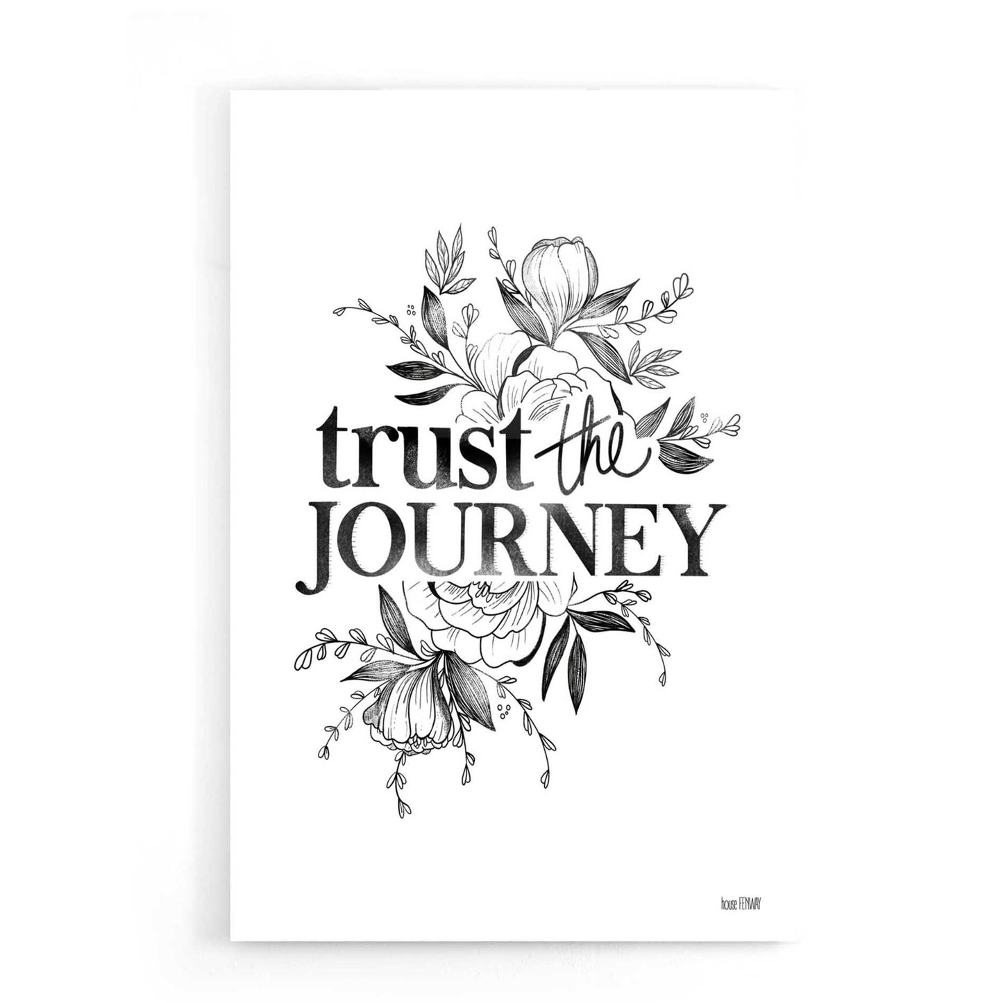 Epic Art 'Trust the Journey' by House Fenway, Acrylic Glass Wall Art,16x24