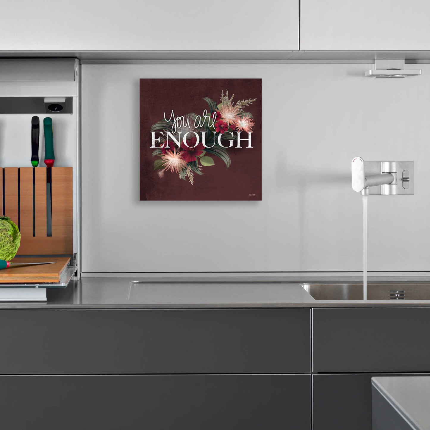 Epic Art 'You Are Enough II' by House Fenway, Acrylic Glass Wall Art,12x12