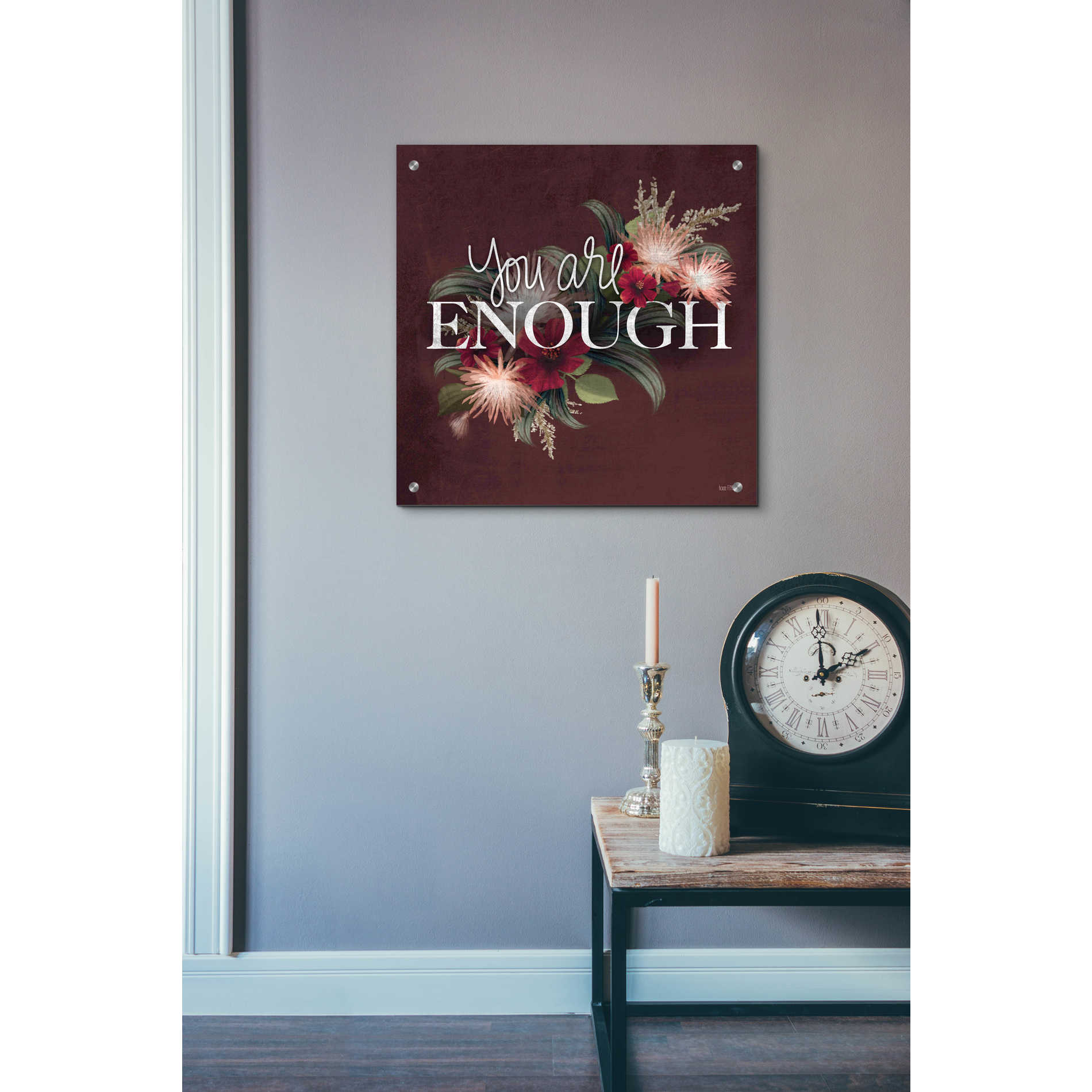 Epic Art 'You Are Enough II' by House Fenway, Acrylic Glass Wall Art,24x24