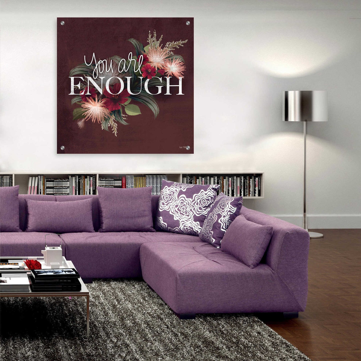 Epic Art 'You Are Enough II' by House Fenway, Acrylic Glass Wall Art,36x36